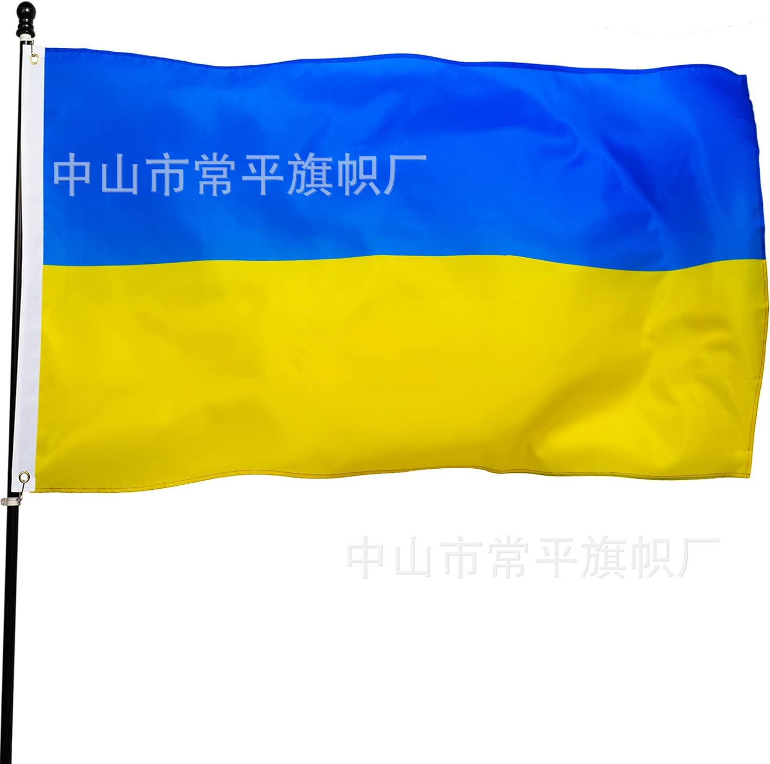 DANF bandera de la UE exportación de bandera transfronteriza 100D poliéster doble bandera 300D cabeza de lona de nylon 3 * 5ft