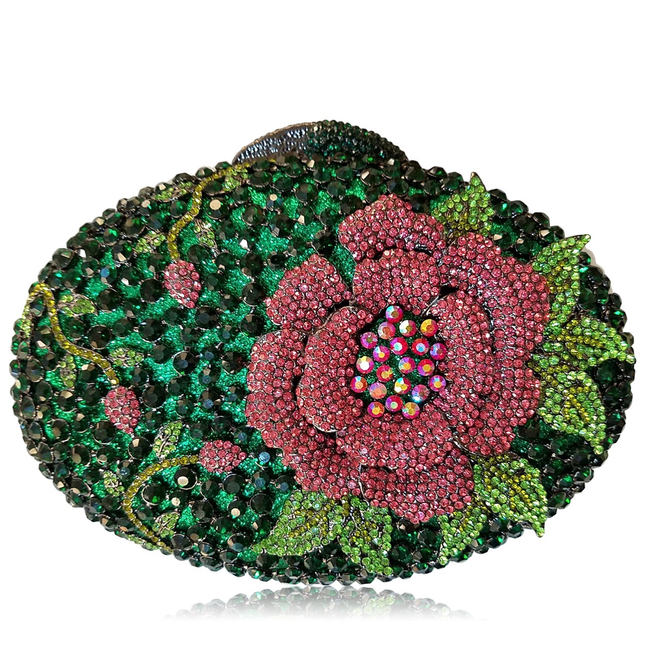 Huevo de ganso, una flor con diamantes, bolsas de cena, bolsas de diamantes transfronterizas, bolsas de joyas, bolsas de mano, bolsas de embrague