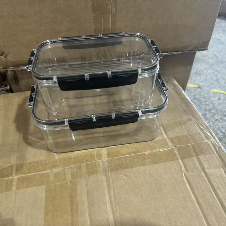 Caja de almacenamiento de refrigerador casera de gran capacidad caja de sellado de plástico transparente de refrigeración de cocina caja de almacenamiento de frutas y verduras frescas
