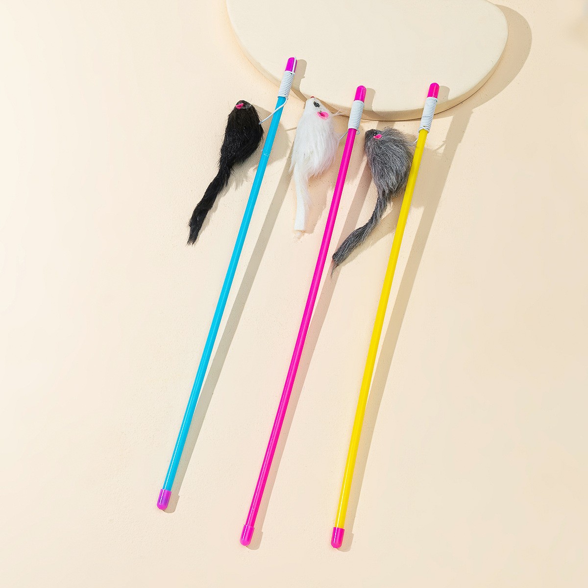 Resumen 58 gato borla divertido gato palo plástico varilla gato alivio juguetes interactivos tapados Amazon divertido gato palo al por mayor