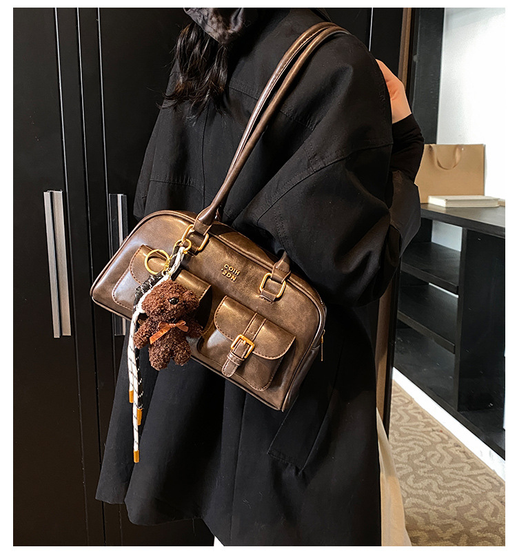 Fashionable and casual underarm bag for women, new autumn/Winter 2025, trendy and versatile, multi-pocket single-shoulder bag, high-end handbag full figure