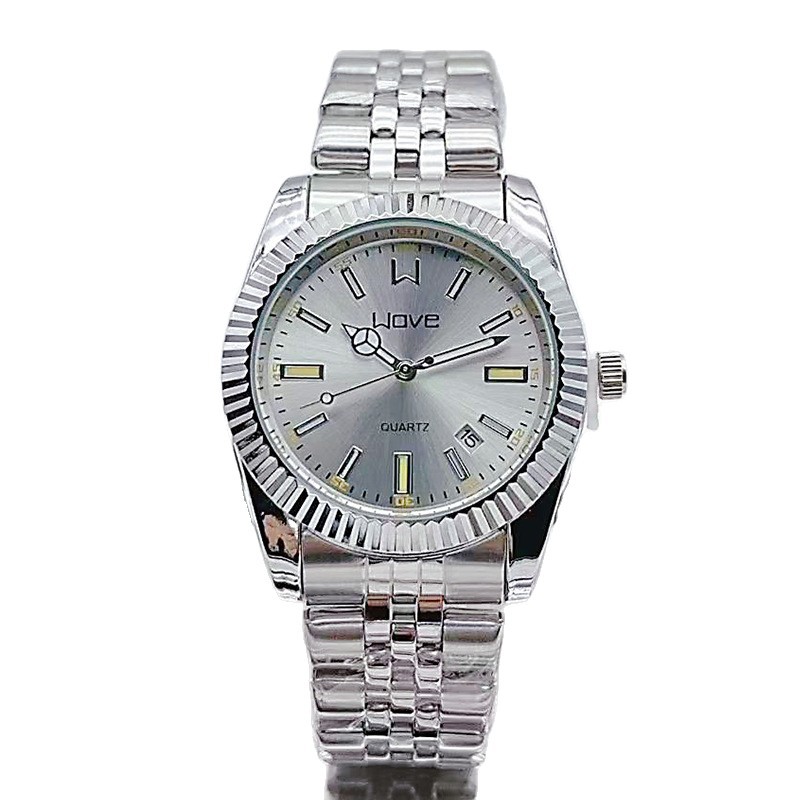 Reloj de Cuarzo para Mujer con Correa de Acero, Acero Inoxidable y Aleación, Resistente al Agua, para Uso Diario image 5