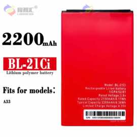 适用于传音A33手机电池BL-21Ci大容量充电板2200mah工厂批发外贸