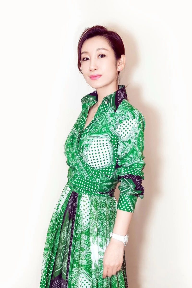 0102-07 秦海璐李小冉绿色定位花连衣裙280 (34)