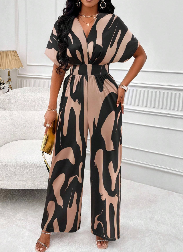 Women's Daily Casual Stripe Full Length Printing Jumpsuits display picture 1