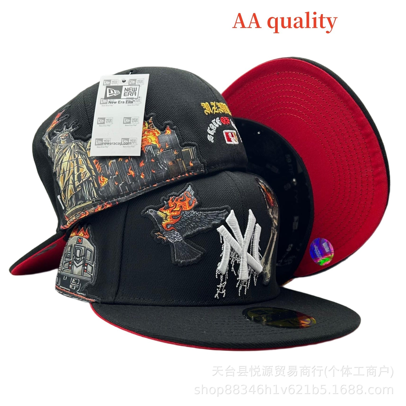 Nuevo comercio exterior transfronterizo MLB sombrero de béisbol estilo hip-hop moda tamaño sombrero de alta calidad