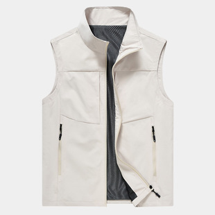 Outdoor New Multi-Pocket Quick-Drying Fishing Vest Men's Thin Mountaineering Photographer Waterproof Vest Sleeveless