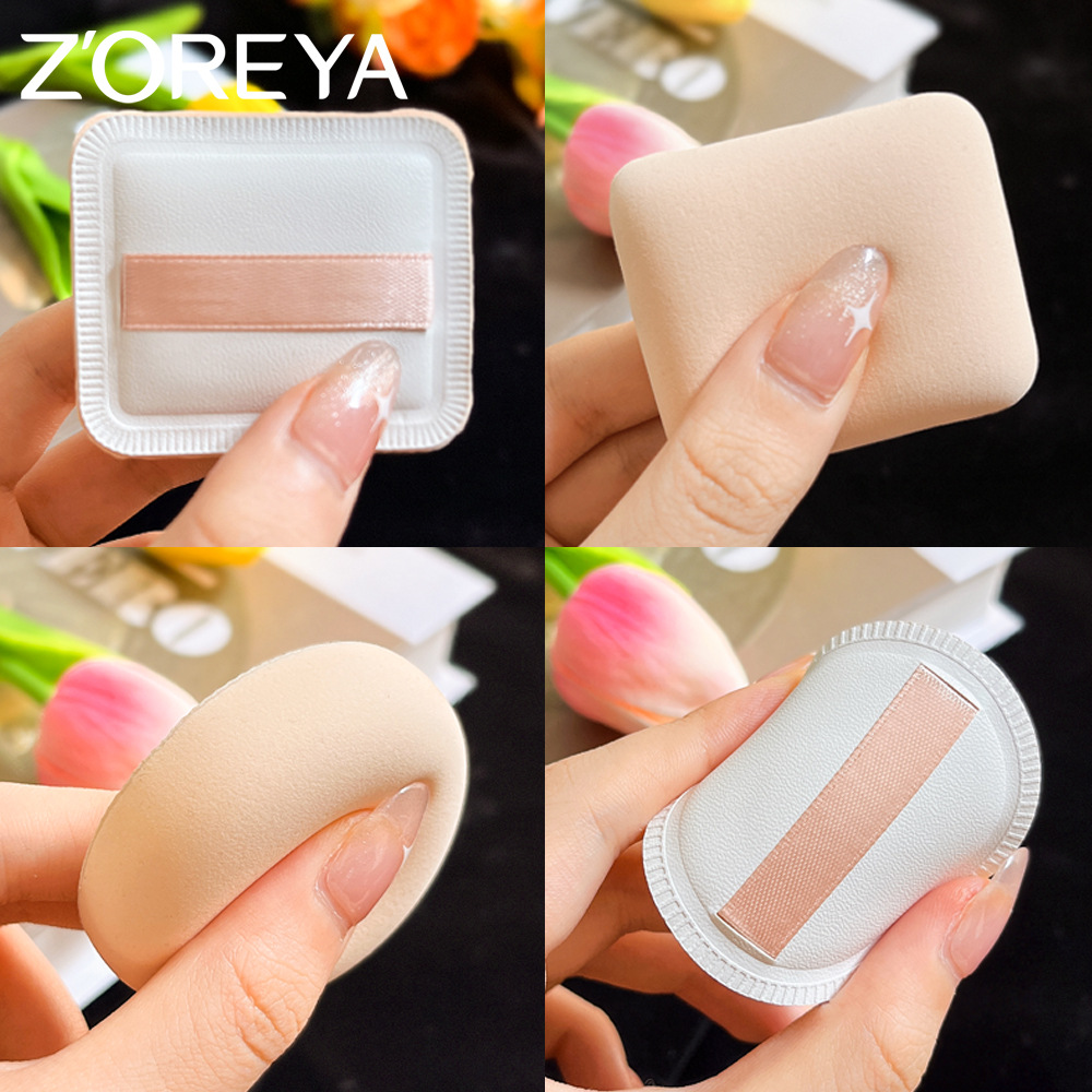 Albuje de polvo de malvavisco personalizado, soplo de esponja de doble propósito húmedo y seco, sin polvo, 100 puntos, juego de caja de regalo de soplo de cojín al por mayor