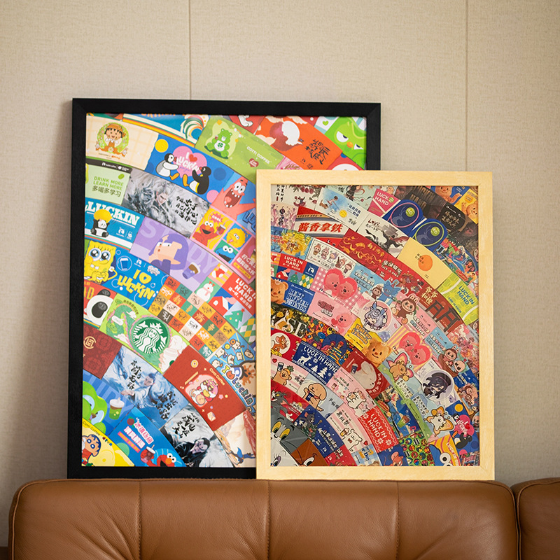 Solid Wood Photo Frame Wall-Mounted 24 Any Size A4 Outer Frame 8K Puzzle A3 Photo Frame Picture Frame Empty Frame