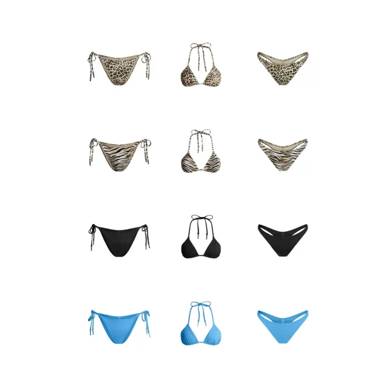 КИМС Кардашиан SIGANTURESWIMBIKINI топ сексуальный раздельный купальник леопард принт