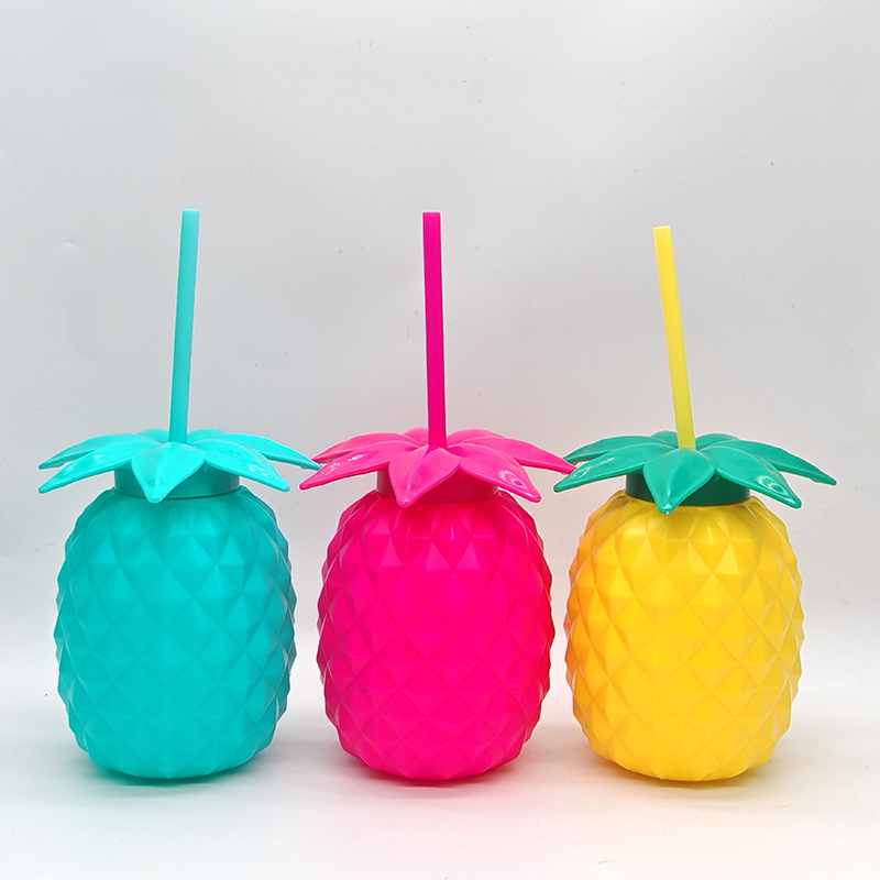 Taza de paja de la serie de frutas de verano gran cantidad de dibujo detallado soporte para diseñar taza de publicidad taza de promoción