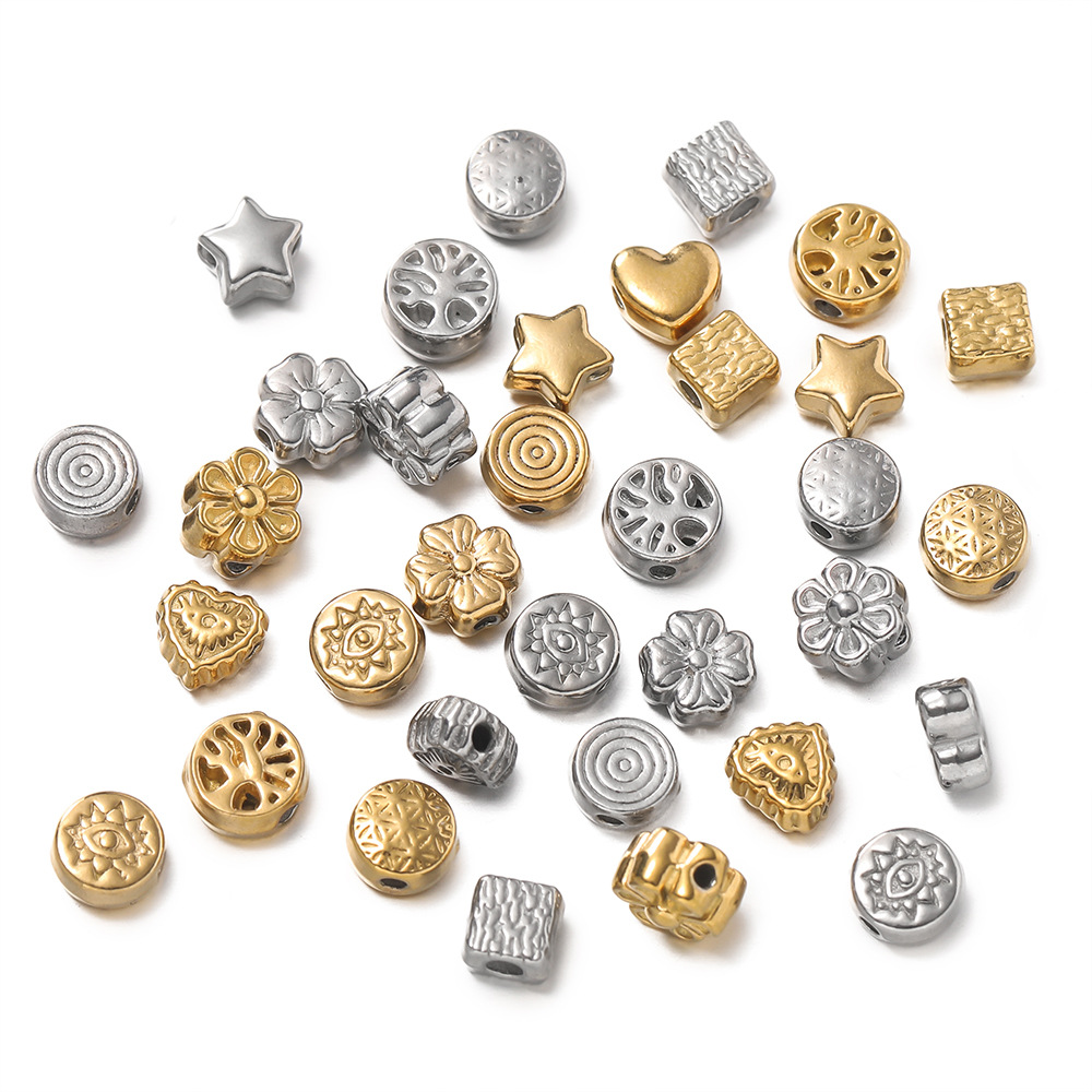 8g Weight Beads Jewelry Making Type DIY Ornament Accessories Classification 10 PCS/Package Quantity 304 Stainless Steel Material Solid Color Pattern All Seasons Season Polished Finish Simple Style Style 10 PCS/Package 304 Stainless Steel Solid Color Polished DIY Ornament Accessories Beads 6