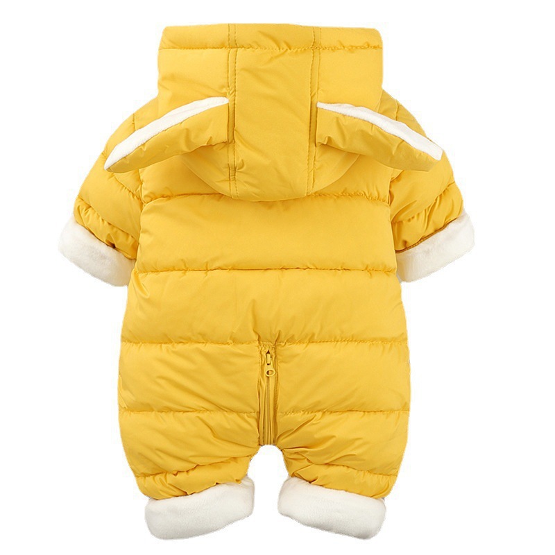 Bebés y niños unidos ropa de salida de invierno otoño bebés plumón ropa de escalada de algodón recién nacido cubierta de pelusa gruesa bolsa de dormir