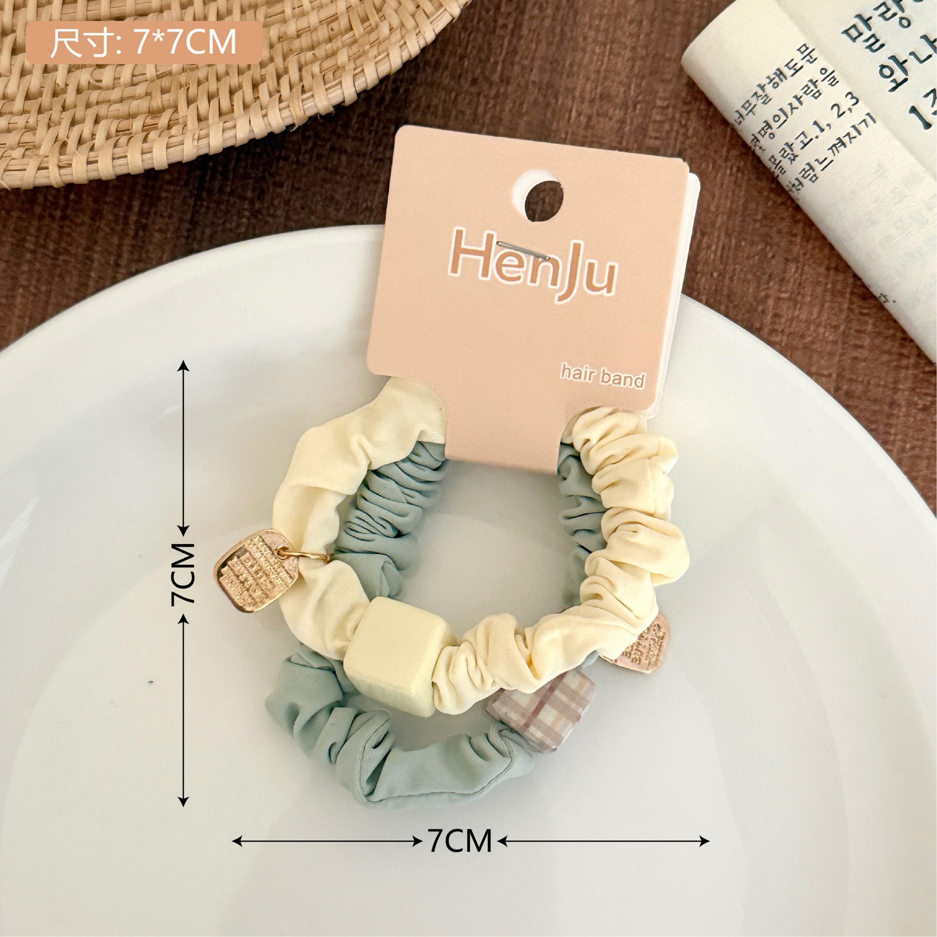 Nuevo punto ondulado anillo de pelo intestino delgado adornamiento de cabello de alta elasticidad duradera cuerda de cabello de correa de cabello para chicas al por mayor