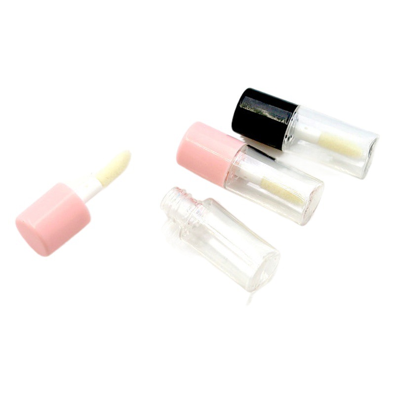 Spot al por mayor botella de soplado redonda muestra de 3ml brillo de labios tubo vacío tubo de esmalte de labios suministro directo de fábrica tubo de lápiz labial de gran precio