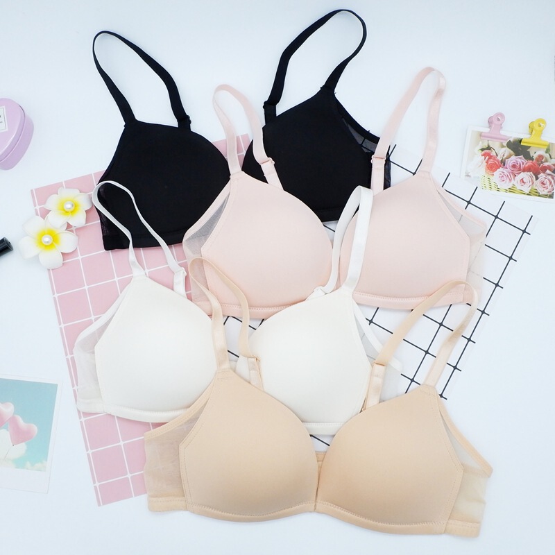 Export South Korea Foreign trade Original order Seamless glossy wireless bra upper thin lower thick underwear women's upper support push up bra