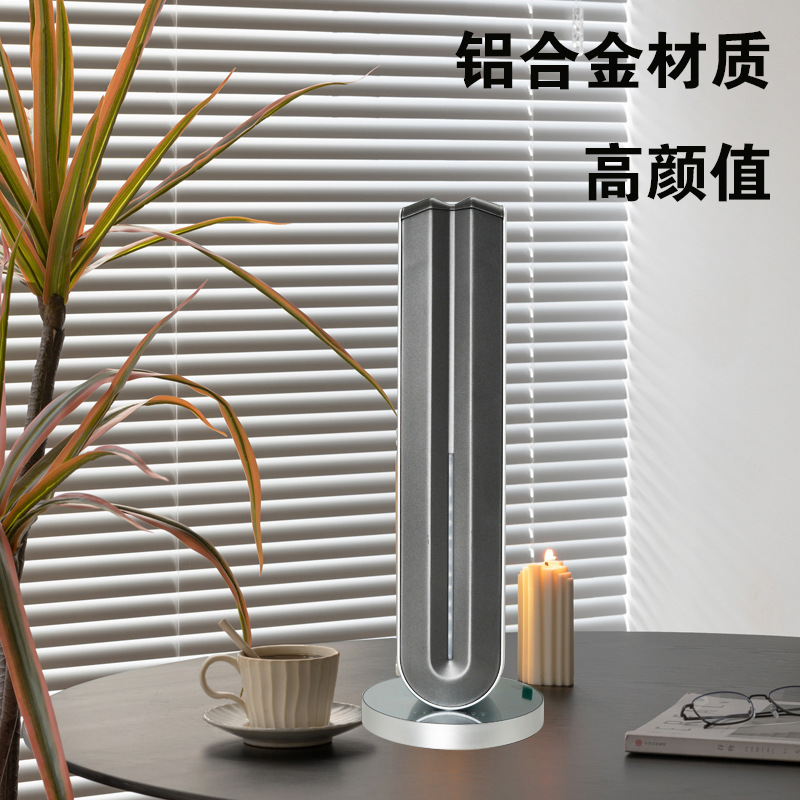 Máquina de aromaterapia de aceite esencial puro, luz ambiental, escritorio, oficina, hogar, aleación de aluminio, difusor de dos fluidos, máquina de aromaterapia tipo columna