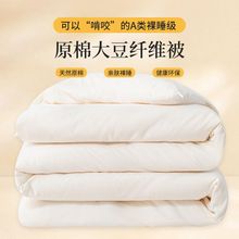 大豆纤维被加厚保暖冬被单双人春秋学生宿舍四季通用酒店跨境电商