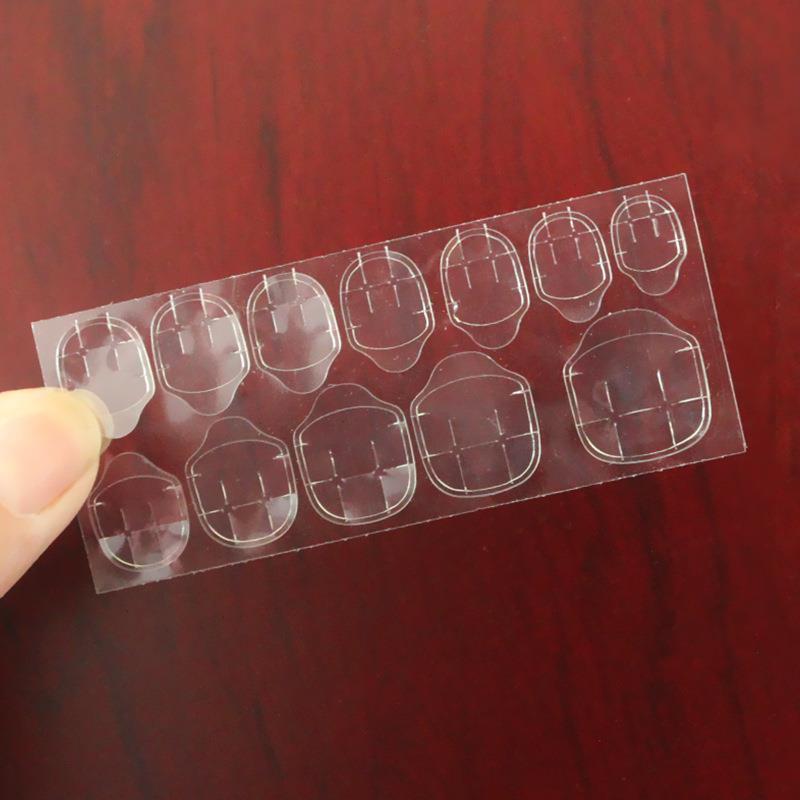 Transparent Invisible Jelly Gel Nail Art Special Extra Widened Extra Sticky Waterproof 12 Crystal Jelly Gel Double-sided Paste