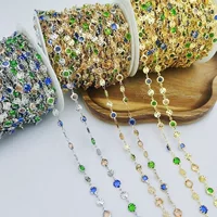 Flashing copper chain handmade, accessory, accessories, 6mm, wholesale