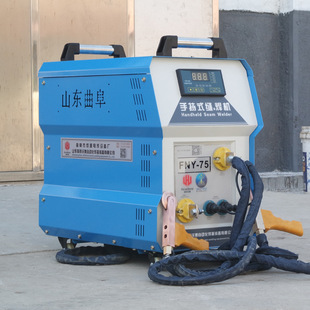 Small Handheld Rolling Welding Machine Manual Exhaust Pipe Guarantee Rolling Welding Machine Movable Stainless Steel Wire Mesh Rolling Welding Machine