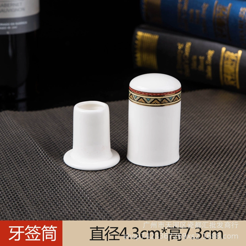 High-end ceramic tableware for hotel, set, 4 piece set