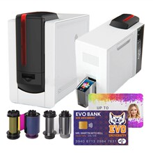 Evolis爱立识Agilia再转印pvc社保卡交通卡学生证门禁IC卡制卡机