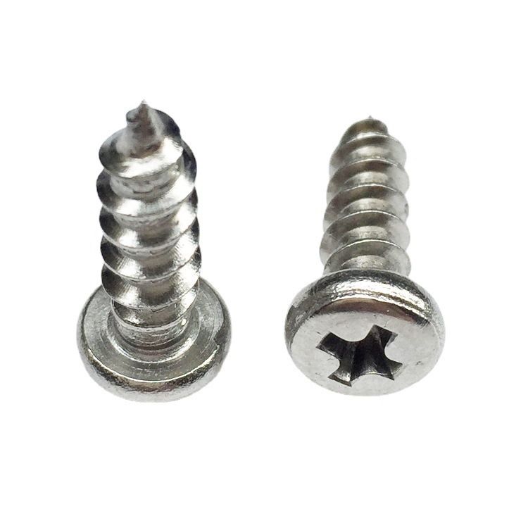 304不锈钢十字圆头自攻螺钉盘头自攻螺丝钉尖尾自攻钉M3M4M5M6