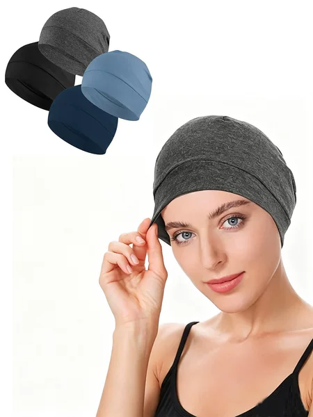Amazon Autumn and Winter Outdoor Cycling Windproof and Warm Headgear for Men and Women, Cotton Pullover Sleep Cap, Cycling Hat