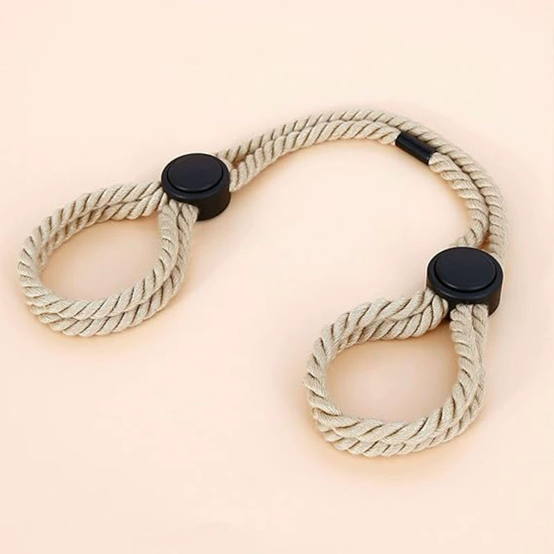 Bondage Rope Cuffs, Adjustable Dual-Loop Restraints, Lightweight 0.06 kg, Multi-Color