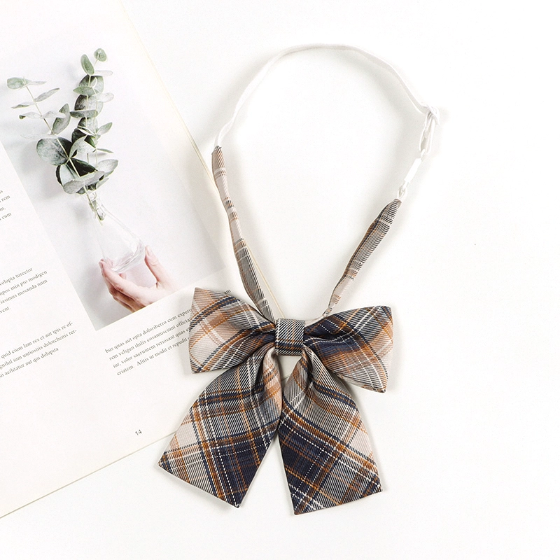 Brown retro Japanese coffee bow tie