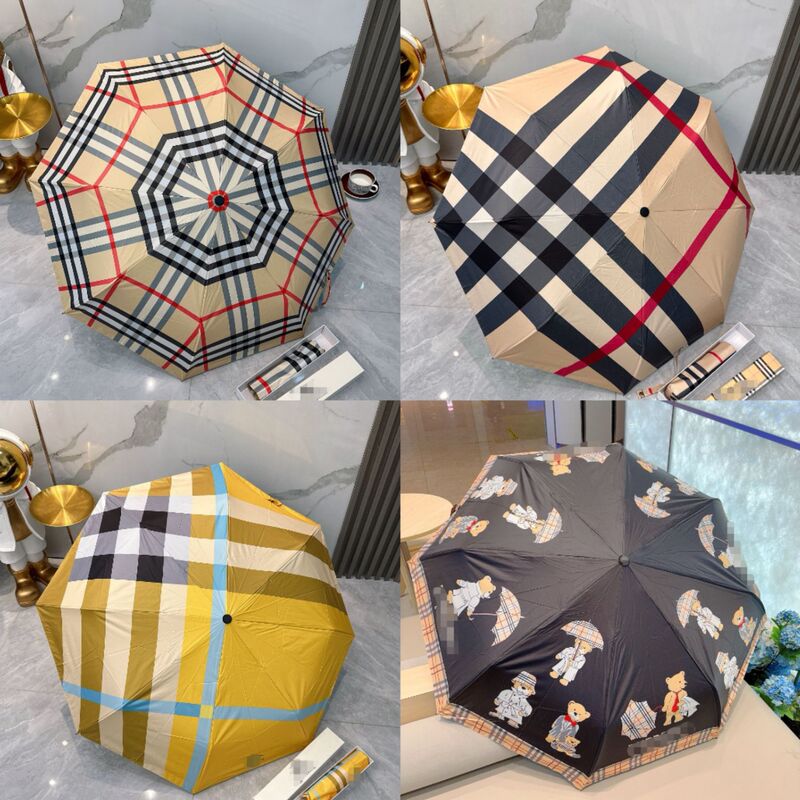 High-end tide brand sunshade three-fold automatic sunscreen UV protection sun umbrella eye rain dual-purpose gift lattice umbrella High-end tide brand sunshade three-fold automatic sunscreen UV protection sun umbrella eye rain dual-purpose gift lattice umbrella