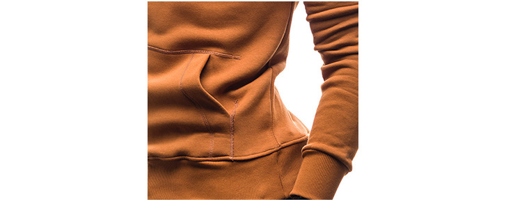 2024 Men's Solid Color Sheep Horn Embroidered Fashion Simple Pullover Hoodie Sweater_voghion.com