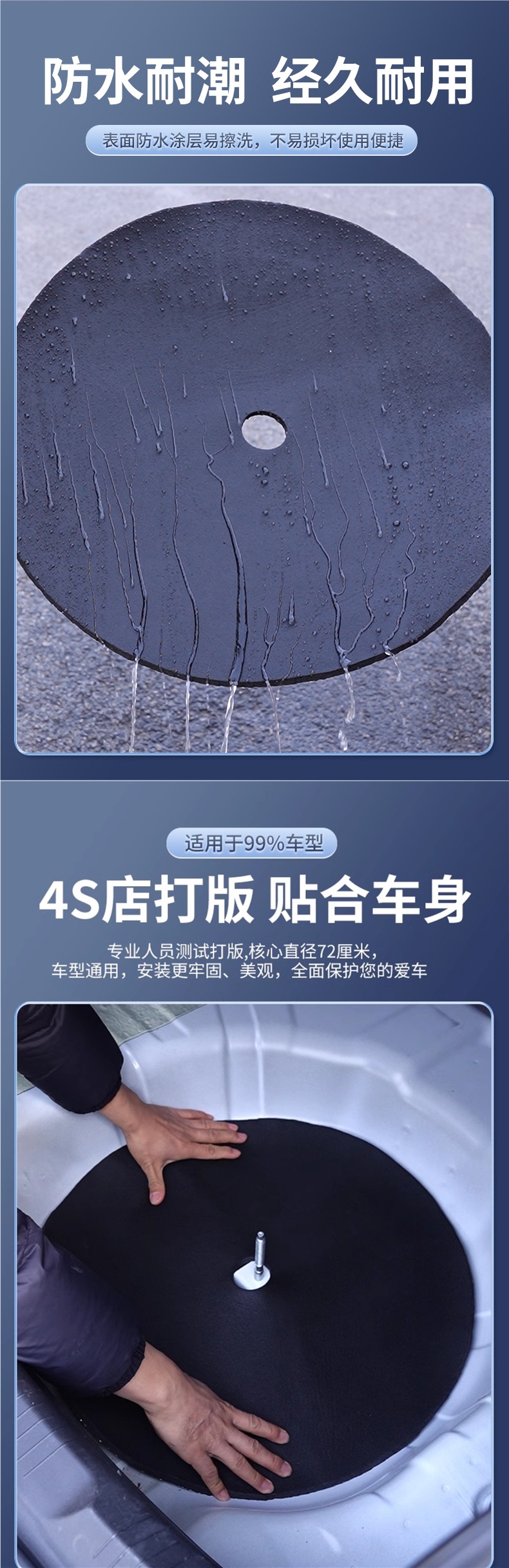 Spare Tire Pit Soundproofing Cotton Universal Car Trunk Tail Box Slot Sound-Absorbing Cotton Soundproofing Pad Shock-Absorbing Shock-Proof Filling Foam