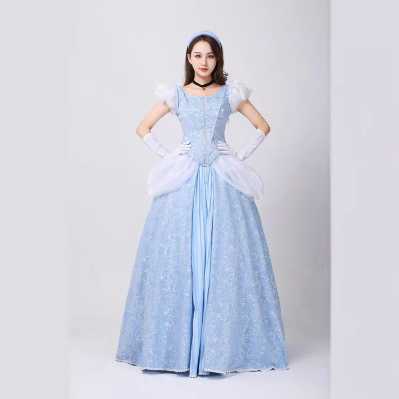 Halloween Cinderella Princess cosplay Princess Dress Adult Cinderella High Set Dress Cos Dress Adult