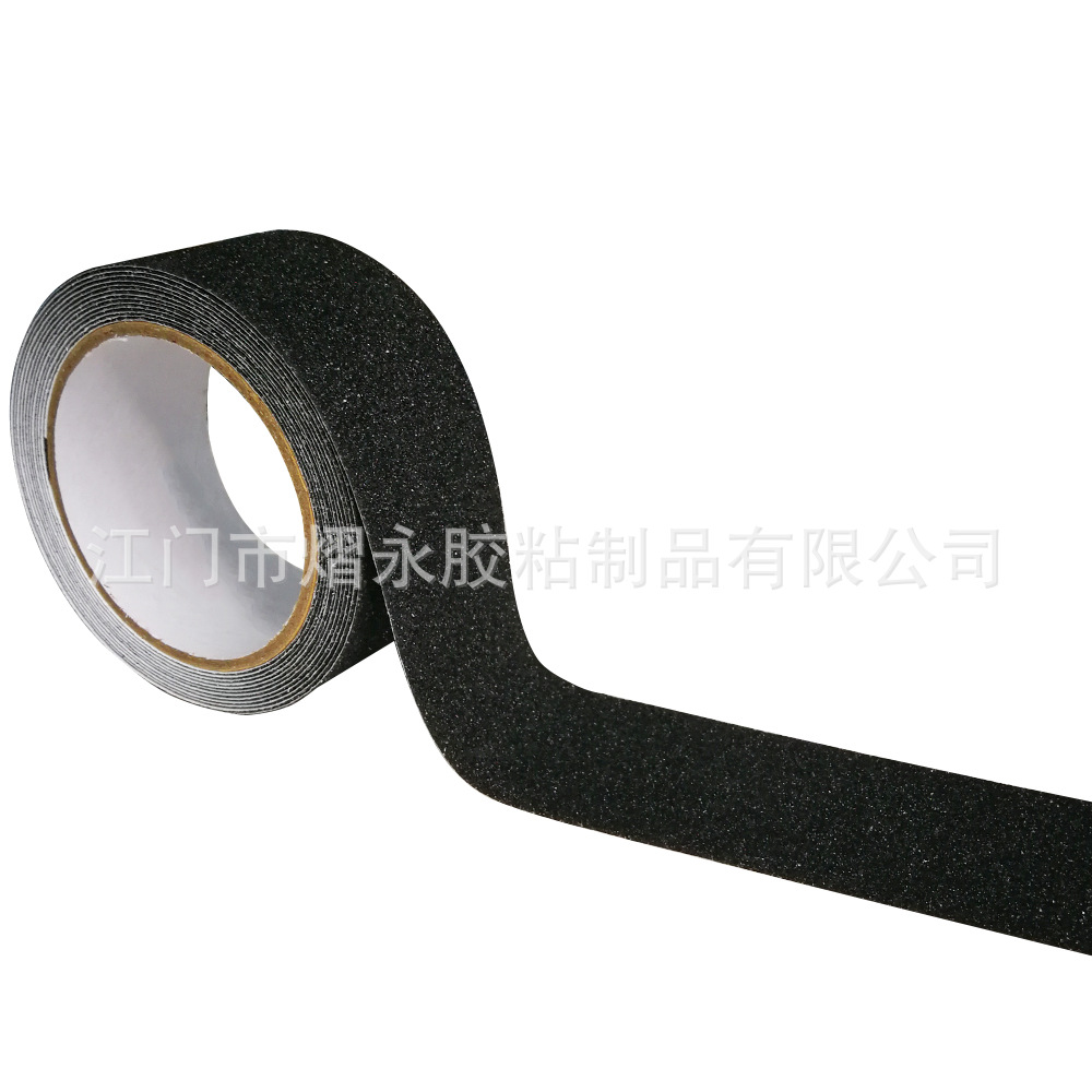 黒色滑り止めテープ PVC マットテープ 船舶用滑り止め防水フロアテープ サイリックステップステッカー