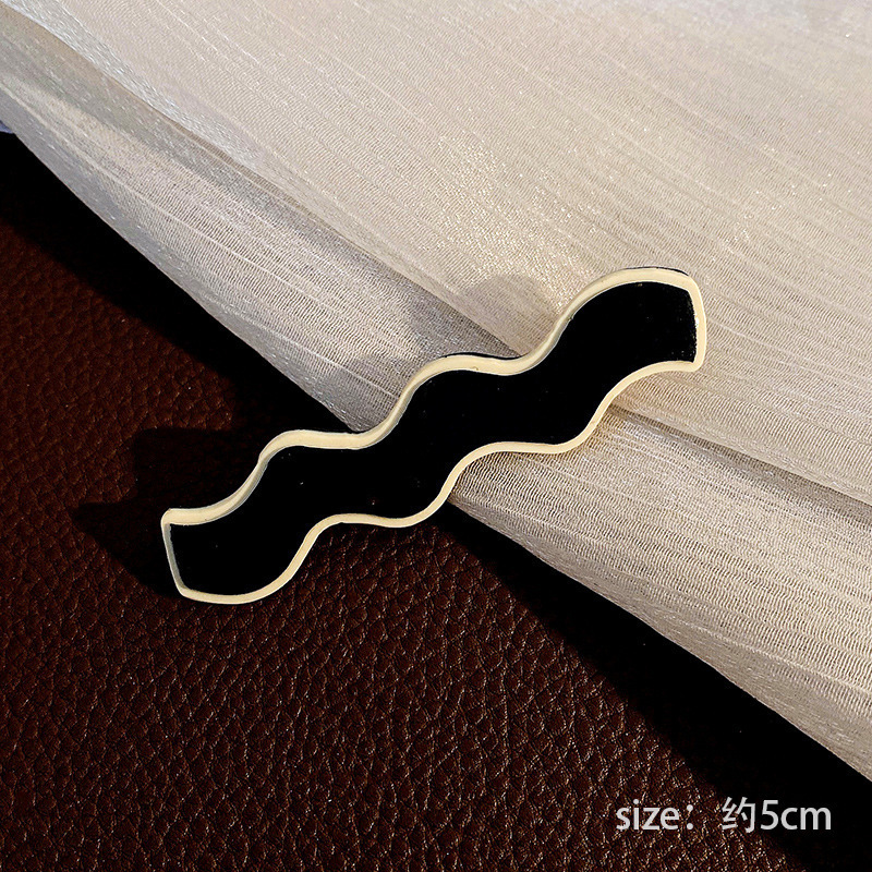 6 horquillas dobladas negras @