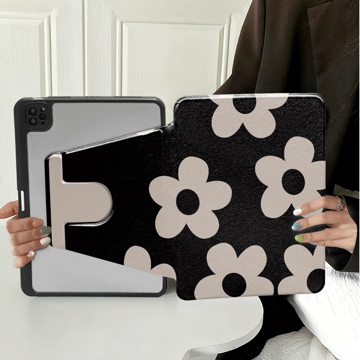 Suitable for iPad 10Th Generation Tablet Case Rotating A16 11Th Generation Air7654 Protective Cover 10.2 Bracket 11 with Pen Slot