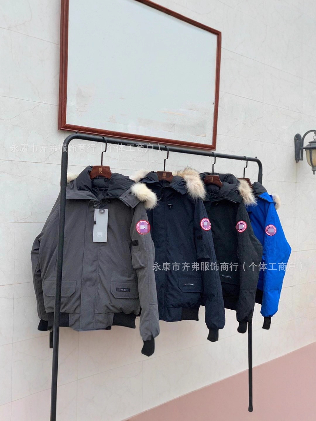 01加拿大风格鹅家羽绒服棉飞行夹克男女冬季情侣保暖外套冬季款