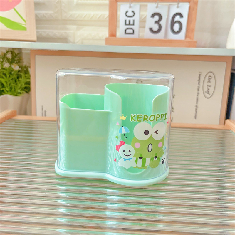 日系卡通少女心化妆棉粉扑收纳盒家用棉签收纳盒猫咪马卡龙盒子|undefined