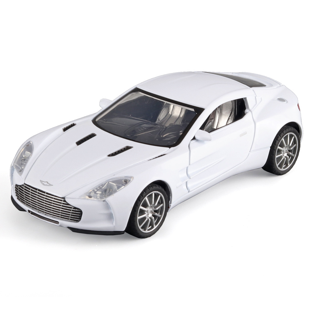 Aston Martin aleación modelo de coche iluminación efecto de sonido tirar hacia atrás cuatro Abierto modelo de coche deportivo coche de los niños al por mayor