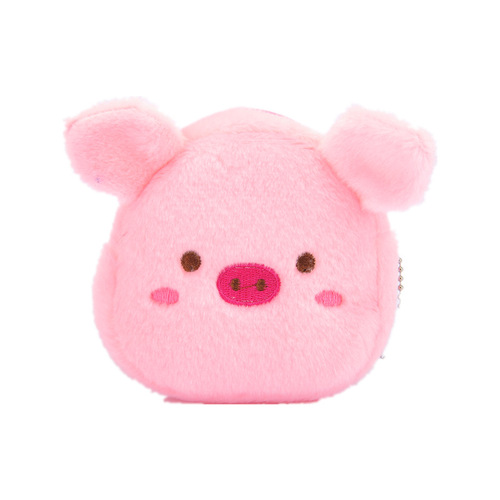 Cute little pink pig bag children's plush coin purse creative cute daughter storage coin bag