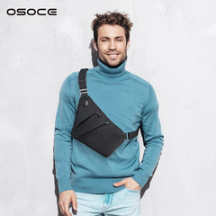 OSOCE 英国夏メンズショルダーチェストバッグクロスボーダー人気防水耐摩耗性チェストバッグシングルショルダークロスボディバッグ