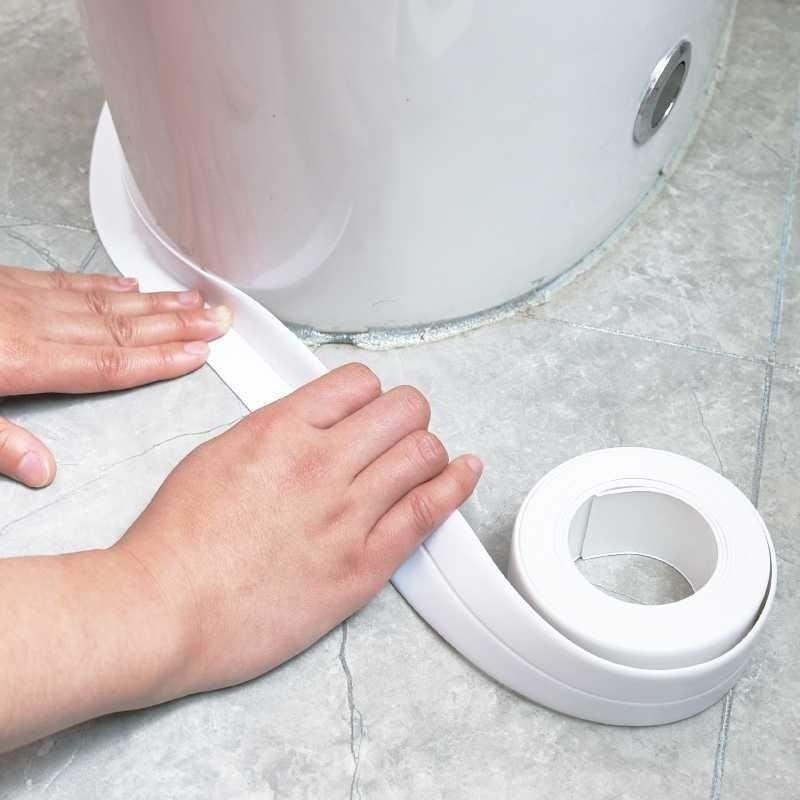 Fregadero de cocina, pegatinas de costura de belleza, estufa a prueba de aceite, fregadero, espacio en el borde del inodoro, tira de retención de agua de goma de borde impermeable y a prueba de moho