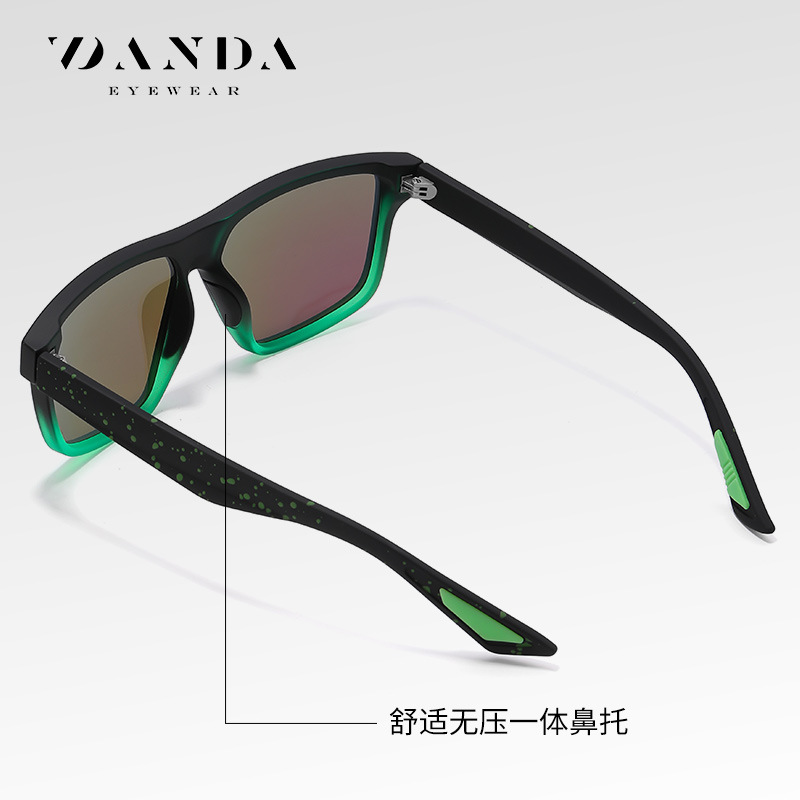 Gafas de sol polarizadas para hombre de nuevo estilo S11109 Gafas de sol de caja cuadrada de colores de moda TR Gafas de sol de protección solar para exteriores