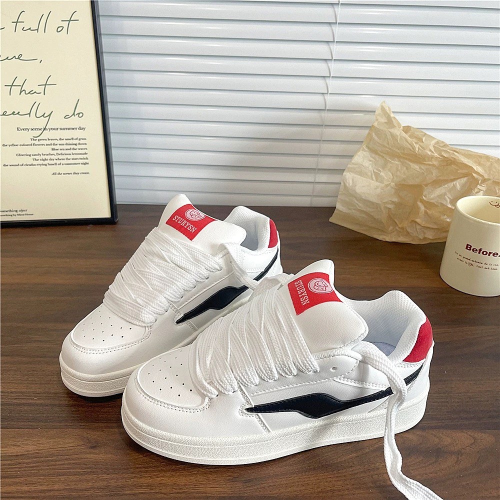 2026 primavera y otoño nuevo estilo coreano simple zapatos blancos planos antideslizantes resistentes al desgaste estudiantes retro estilo callejero superficies casuales