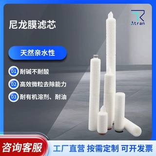 尼龙膜滤芯耐高温实验室滤片过滤纸高效微粒有机油料过滤膜定制