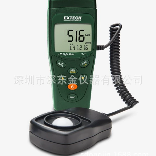 Американский светодиодный измеритель освещенности Extech LT45, максимум 400000 лк, точность ±3, совершенно новый, оригинальный