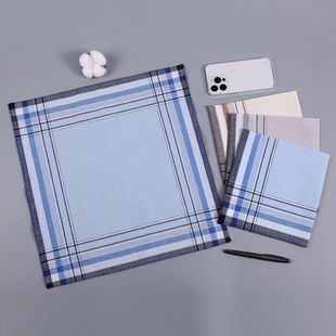 Nostalgic Old Style Soft Antique Style Men's Middle-aged and Elderly Thin Handkerchief Cotton Sweat Absorbing Towel Cotton Vintage Handkerchief