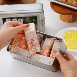 凤梨酥铁盒圣诞节蛋糕礼盒包装盒搭扣曲奇饼干糖果复古新款子烘焙